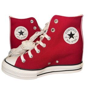 Converse Women's Chuck Taylor All Star Wedge Platform High Crochet Laces Size 8